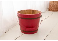 Baldinho de Madeira Vermelho (Pré-venda)