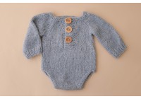 Body Tricot Azul - Newborn 