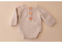 Body Tricot Bege - Newborn Body Tricot Bege - Newborn