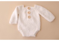 Body Tricot Branco Neve - Newborn Body Tricot Branco Neve - Newborn