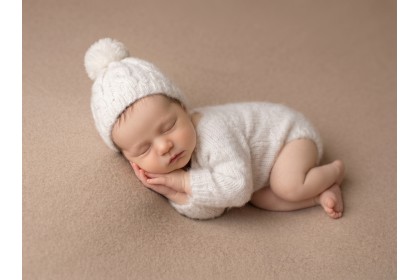 Body Tricot Branco Neve - Newborn Body Tricot Branco Neve - Newborn