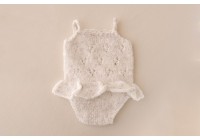 Body Tricot Kate Branco Mescla 1 - Newborn