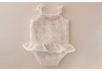 Body Tricot Kate Branco Mescla 2 - Newborn Body Tricot Kate Branco Mescla 2 - Newborn
