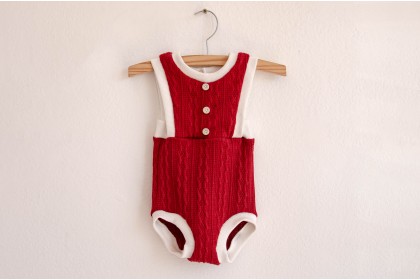 Body Tricô Vermelho (sob encomenda)