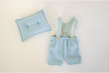 Calça C/ Suspensório + Travesseiro Yudi- Newborn