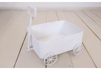 Carrinho Vagão de Ferro - Branco
