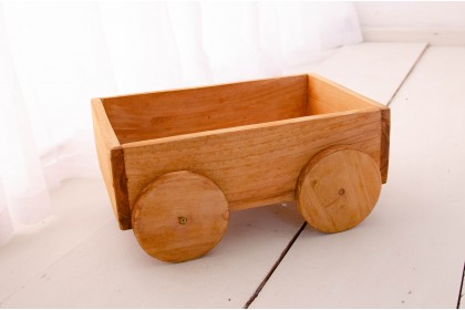 Carrinho de Madeira Natural