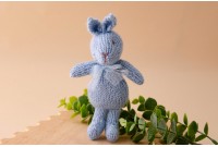 Coelhinho Tricot Azul Bebê