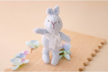 Coelhinho Tricot Azul Claro