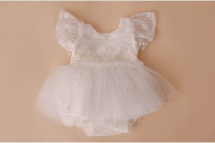Conjunto Cindy Off White - Newborn 