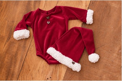 Conjunto Newborn Natal Vinho Conjunto Newborn Natal Vinho