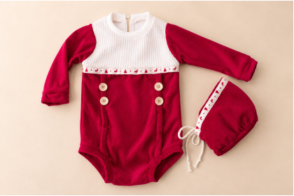 Conjunto Noel Vintage - 9 a 12 Meses Conjunto Noel Vintage - 9 a 12 Meses