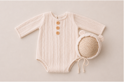Conjunto Teddy Creme - Newborn Conjunto Teddy Creme - Newborn