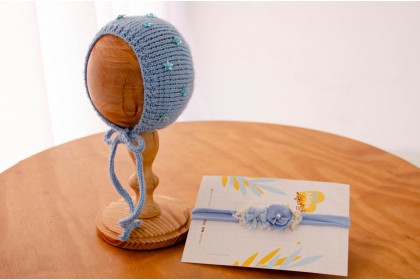 Conjunto Touca Estrela + Headband