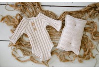 Conjunto Tricot Bege - Newborn