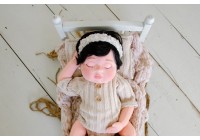 Conjunto Tricot Bege - Newborn