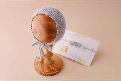 Conjunto Tricot Doce Aurora Cinza