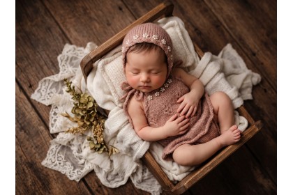 Conjunto Tricot Kate Canela 1 - Newborn Conjunto Tricot Kate Canela 1 - Newborn