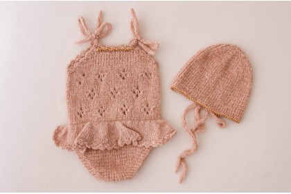 Conjunto Tricot Kate Canela 2 - Newborn Conjunto Tricot Kate Canela 2 - Newborn