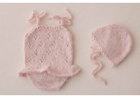 Conjunto Tricot Kate Champagne 1 - Newborn Conjunto Tricot Kate Champagne 1 - Newborn