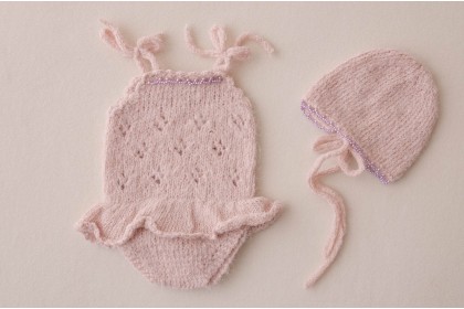 Conjunto Tricot Kate Champagne 2 - Newborn Conjunto Tricot Kate Champagne 2 - Newborn