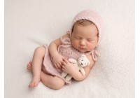 Conjunto Tricot Kate Champagne 1 - Newborn Conjunto Tricot Kate Champagne 1 - Newborn