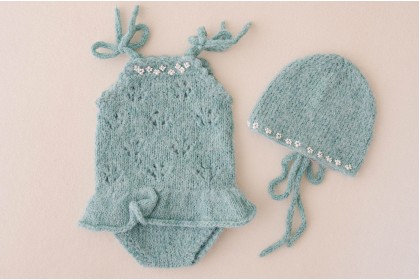Conjunto Tricot Kate Esmeralda 2 - Newborn Conjunto Tricot Kate Esmeralda 2 - Newborn