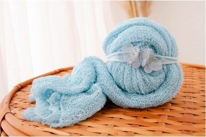 Conjunto Wrap + Headband  - Céu