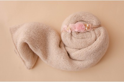 Conjunto Wrap Tricot Max + Headband  - Iris