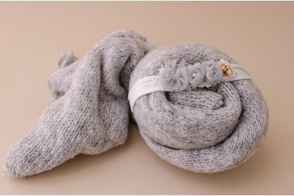Conjunto Wrap Tricot Max + Headband - Sarah