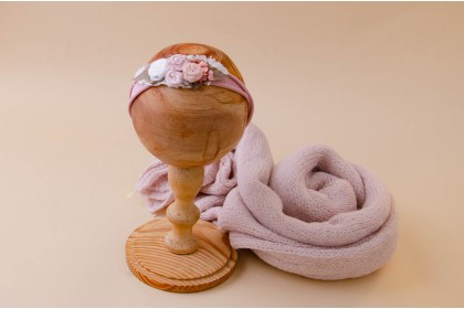 Conjunto Wrap Tricot Max + Headband - Sarah