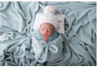 Manta Bolsinho Verde Claro (Sob encomenda)