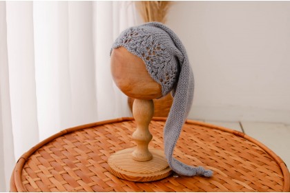 Gorro Cinza Azulado  - Newborn 