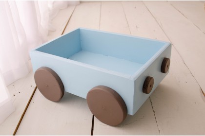 Jeep de Madeira Azul