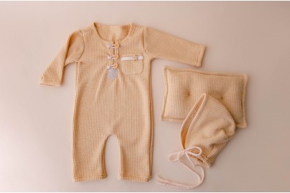 Kit Macacão Newborn - Amarelo