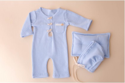 Kit Macacão Newborn - Azul