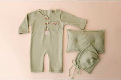 Kit Macacão Newborn - Verde