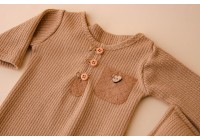 Kit Macacão Ursinho Newborn - Marrom