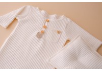 Kit Macacão Ursinho Newborn - Off White