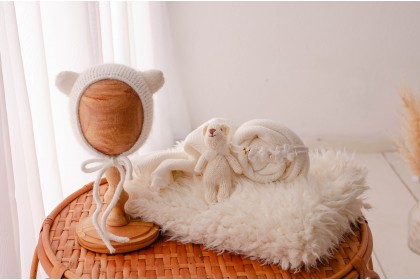 Kit Newborn Ursinho Off White Kit Newborn Ursinho Off White