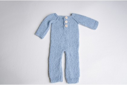 Macacão Tricot Azul - Newborn