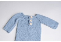 Macacão Tricot Azul - Newborn