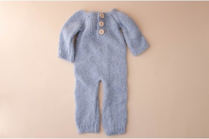 Macacão Tricot Azul - Newborn