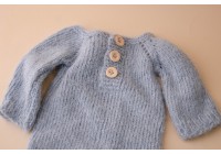 Macacão Tricot Azul - Newborn