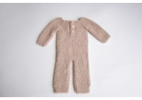 Macacão Tricot Bege Fluffy - Newborn