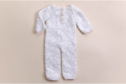 Macacão Tricot Branco - Newborn