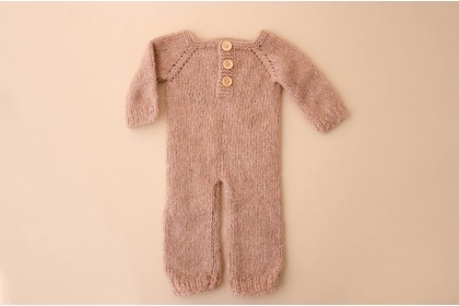 Macacão Tricot Canela - Newborn 