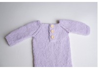 Macacão Tricot Lilás - Newborn