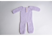Macacão Tricot Lilás - Newborn