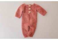 Macacão Tricot Terracota - Newborn